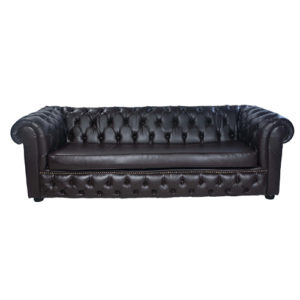 churchill triple seater couch brown pu 300x300
