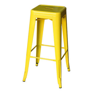 tolix barstool no back yellow 1 300x300